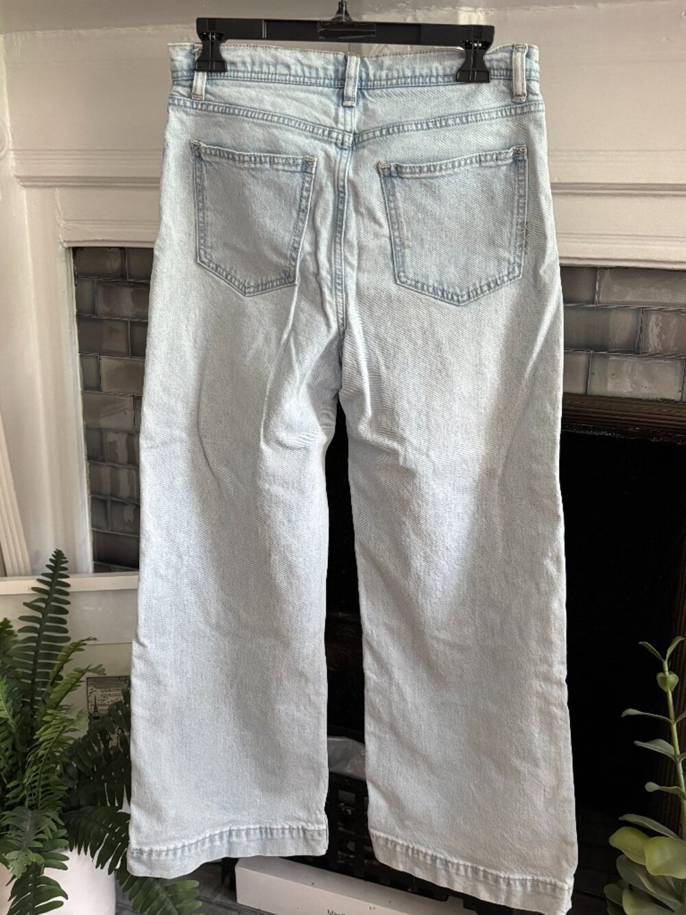 Scotch & Soda pale blue wide leg jeans size 27, true to size - Picture 5 of 6